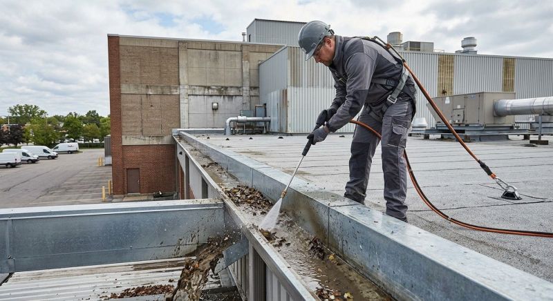 Commercial Downspout Cleaning in Denver County, CO