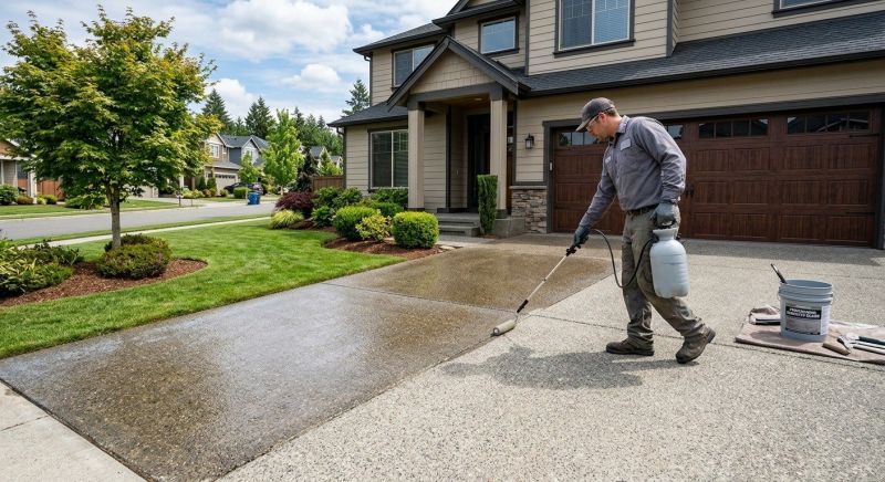 Concrete Driveway Sealing in Alpharetta, GA