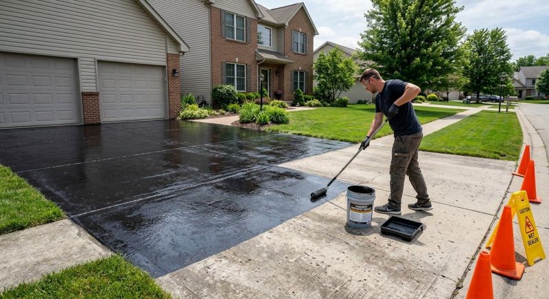 Concrete Driveway Sealing in Alpharetta, GA