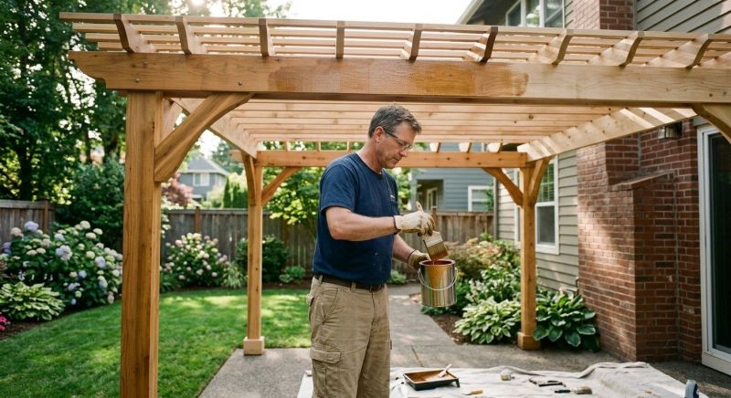 Gazebo Sealing in Bellevue, WA