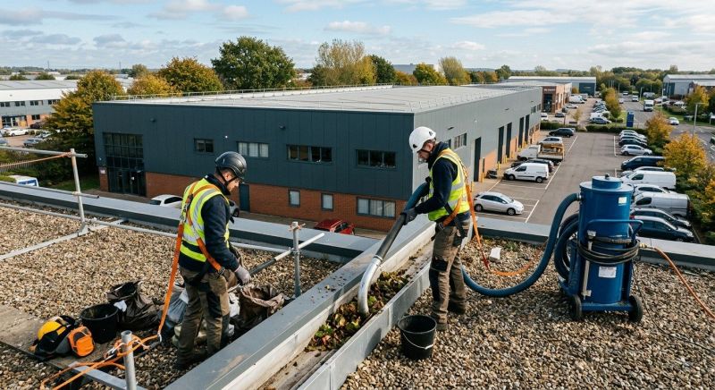 Industrial Gutter Cleaning in Sacramento, CA