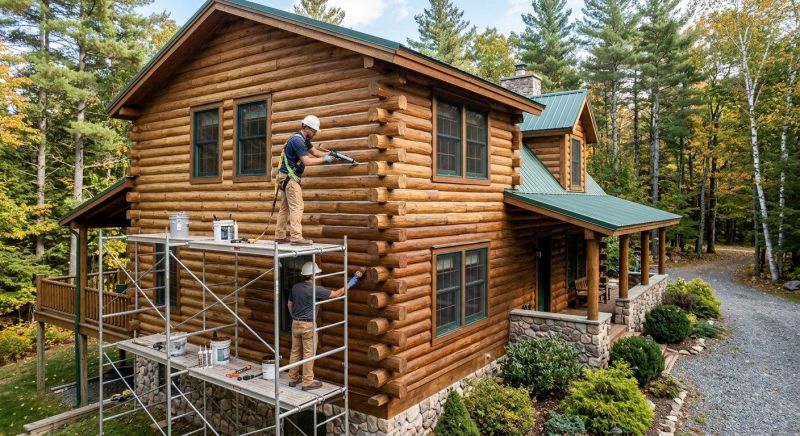 Log Home Weatherproofing in Tacoma, WA