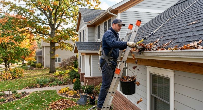 Rain Gutter Clearing in Fredericksburg, VA