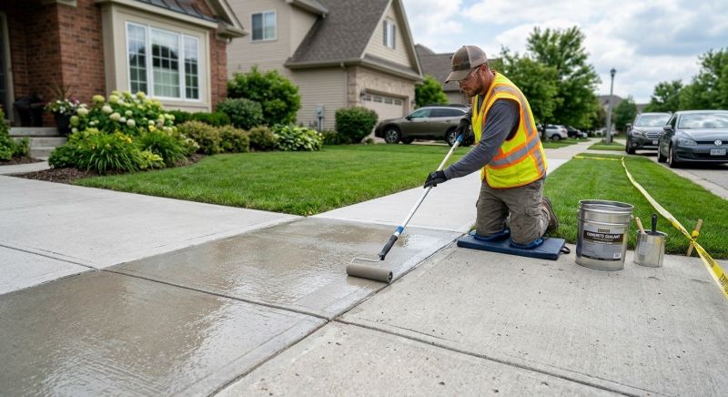 Sidewalk Concrete Sealing in Puyallup, WA