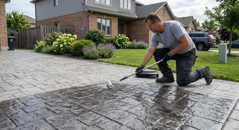 Stamped Concrete Sealing in Alpharetta, GA