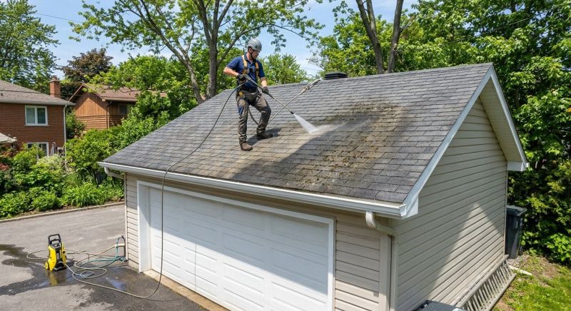 Garage Roof Power Washing in Vancouver, WA