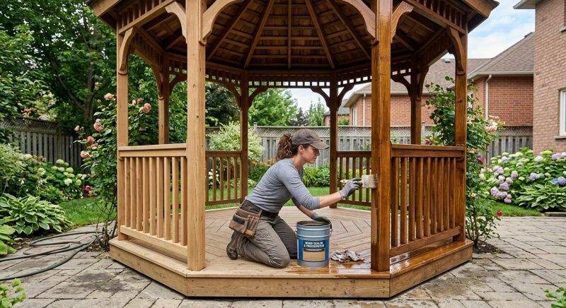 Gazebo Sealing in Tacoma, WA