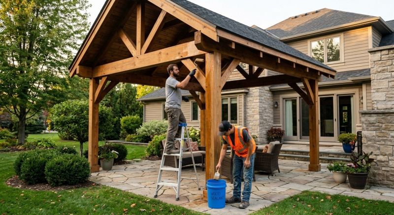 Gazebo Sealing in Bellevue, WA