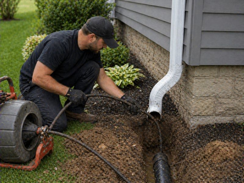 Gutter Downspout Unclogging in Fredericksburg, VA