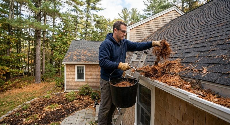 Gutter Pine Needle Removal in Morris County, NJ